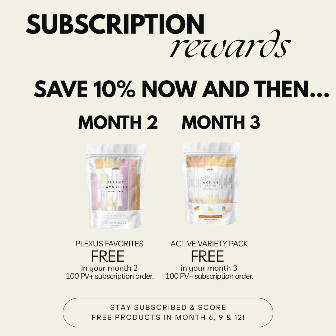 Subscription Rewards - Save 10% and get free products in months 2 and 3